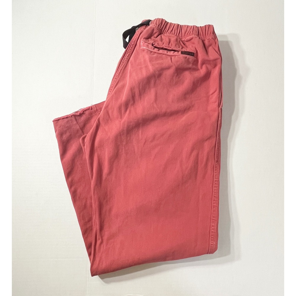 Gramicci G-Pants Mens XL 31 Inseam Red Cotton Twill Climbing Hiking Pants